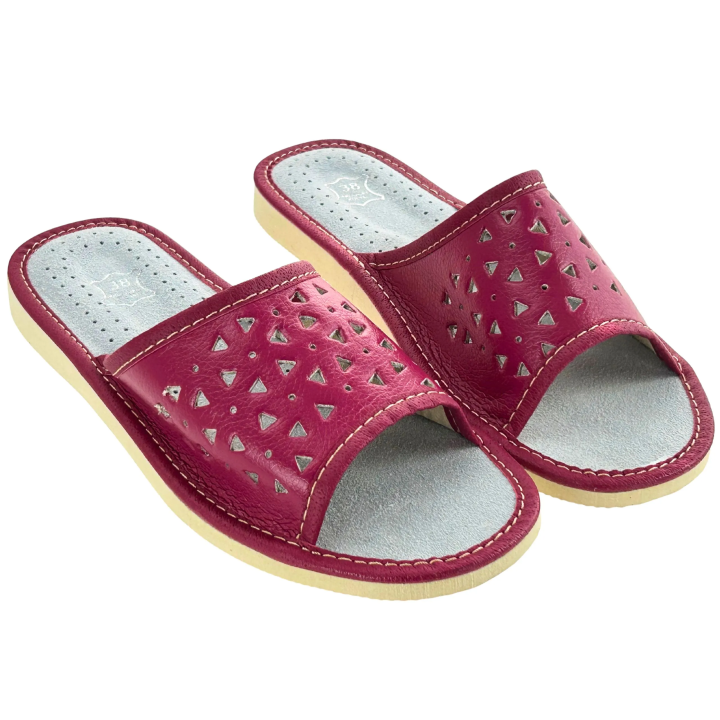 Pantofle damskie skórkowe Wygodne laczki domowe góralskie- numer 471